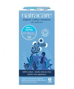 Tampons sans applicateur super BIO, 20 pièces